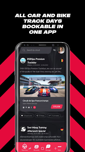 Circuit Booking Screen 2