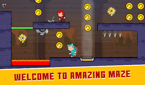 Red and Blue: Stick Escape  screenshots 1