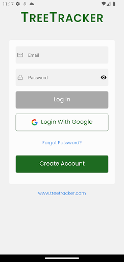Android application TreeTracker Mobile screenshort