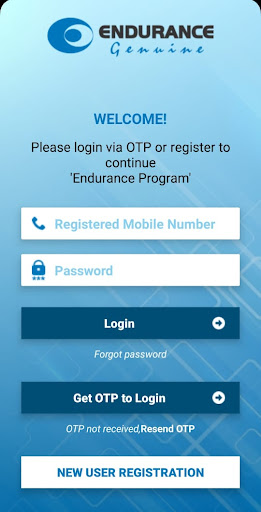 Android application Endurance Performance Club screenshort