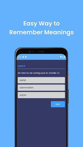 IELTS Word Practice Screen 3