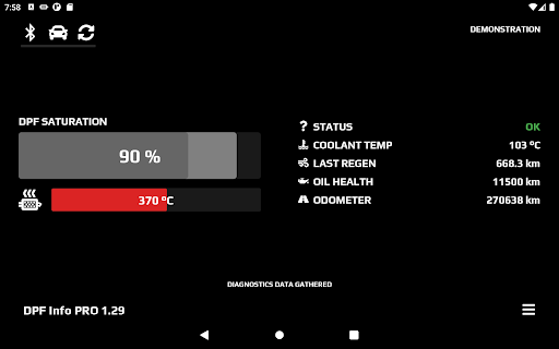 DPF Info screenshot 4