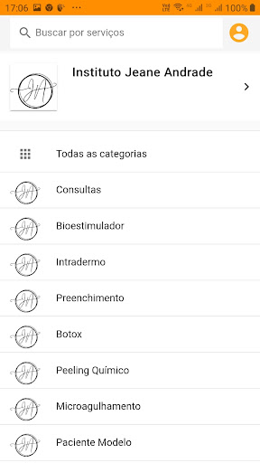 Android application Instituto Jeane Andrade screenshort