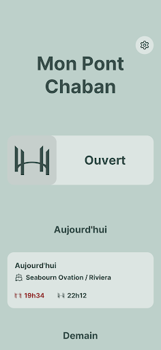 Android application Mon pont chaban screenshort