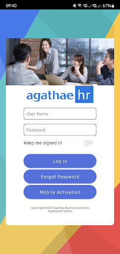 Android application AgathaeHR screenshort