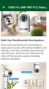V380 camera cheap remote viewing