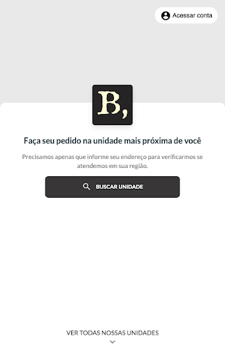 Android application B, de Burger. screenshort