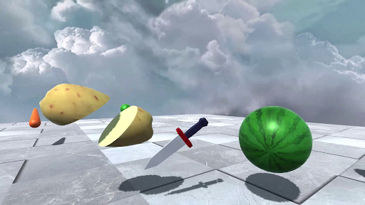 Android application Cut edible foods with a knife screenshort