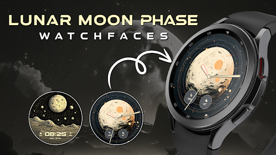 Lunar Moon Phase Watch Faces