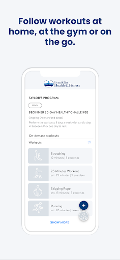 Franklin Health and Fitness screenshot 2