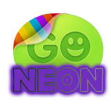 Purple neon theme GO SMS Pro icon