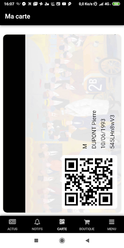 Android application SPORTiNFINITE screenshort