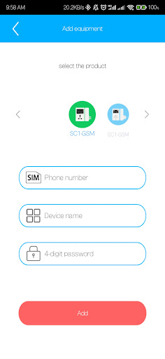 GSM controller Screen 3
