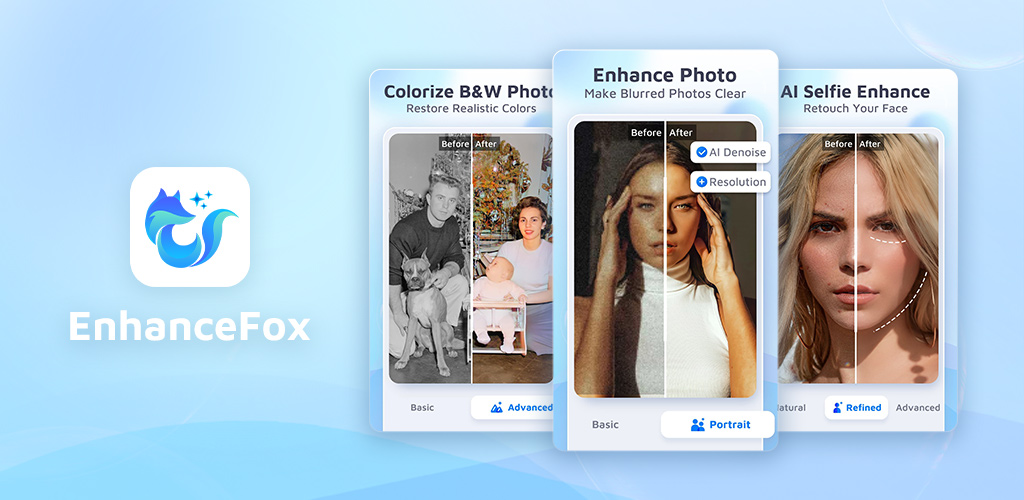 Photo Enhancer – EnhanceFox AI