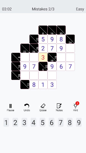 Kakuro: Number puzzle Screen 3
