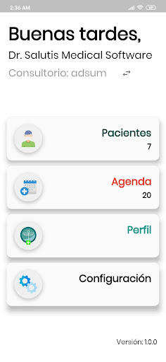 Salutis Medical Software Screen 2