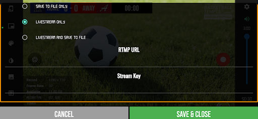 BT Soccer/Football Camera Screen 3