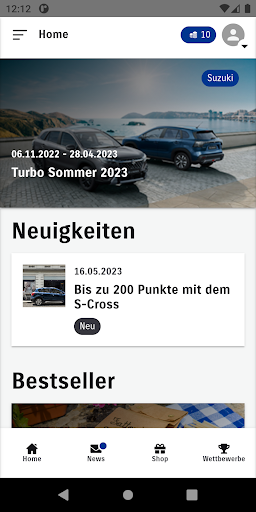 SUZUKI LOUNGE Österreich Screen 2
