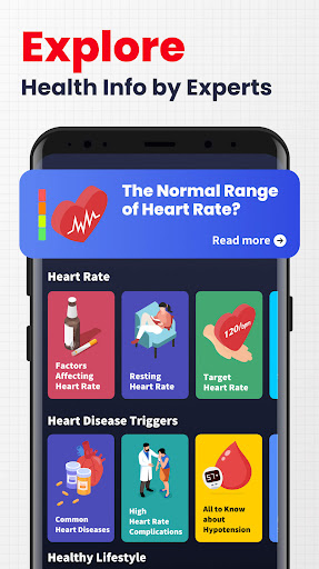 Screenshot of Heart Rate Monitor - Pulse App