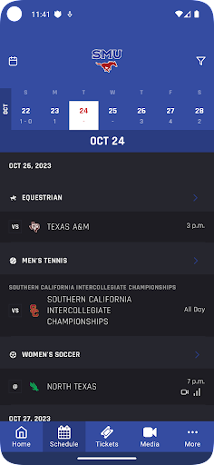 SMU Athletics Screen 2