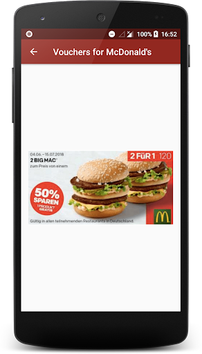 Gutscheine für McDonald's Screenshot 2 - AppWisp.com