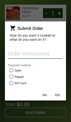 Android application Food for Thought Admin Demo screenshort