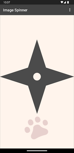 Android application Image Spinner - Image rotation screenshort
