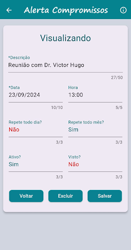 Alerta Compromissos