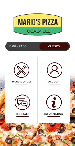 Android application Marios Pizza screenshort