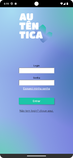 Android application AutenticaReuzee screenshort