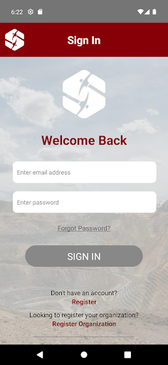 Android application SMART: Mine Activity Reporting screenshort