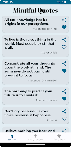 Mindful Quotes Screen 2