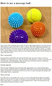 How to Use a Massage Ball