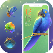 Beautiful Natural Blue Parrot Theme P20 Pro