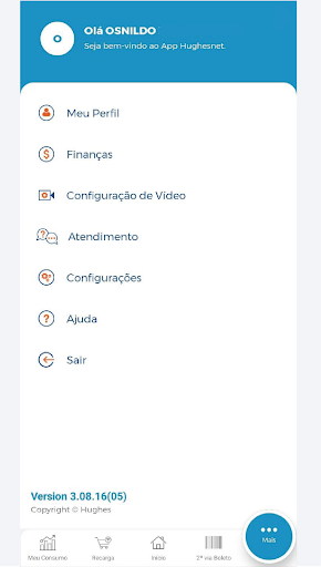 Hughesnet - Área do Assinante Screen 2