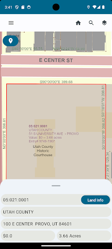 Utah County Parcel Map Screen 2