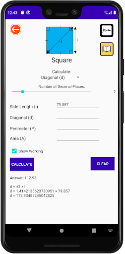 ShapeX Calculator Screen 2