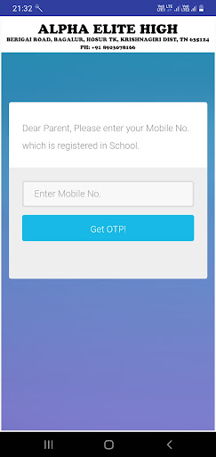Android application ALPHA ELITE HIGH SCHOOL screenshort