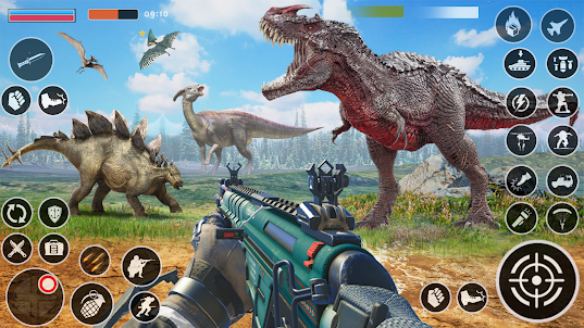Dino Hunter : игры динозавров