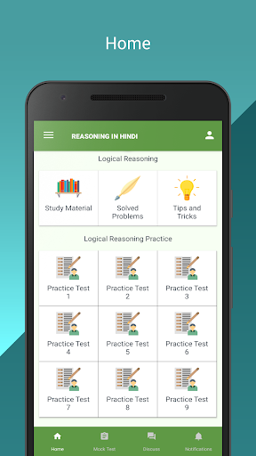 Android application Logical Reasoning Test : Pract screenshort