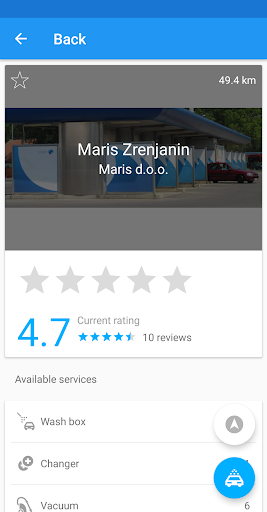 Android application Ready2Wash screenshort
