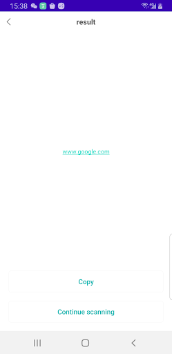 QRCodeScanTools Screen 3