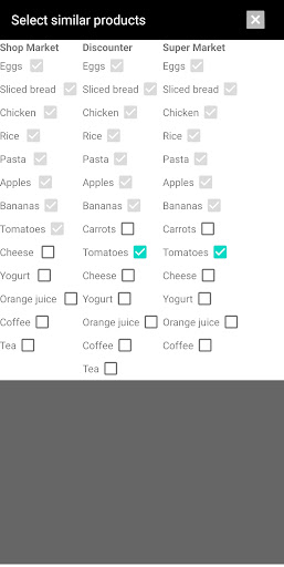 Android application TogetherShop - Compare & Share screenshort