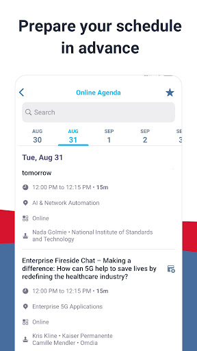 Screenshot of BIG 5G Event