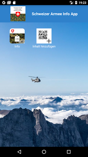 Android application Schweizer Armee Info App screenshort