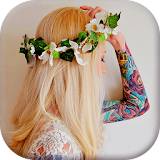 Flower Crown Hairstyle Editor icon