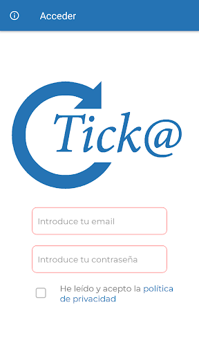 Android application Tick@ screenshort