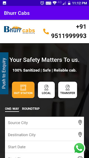 Bhurr Cabs Screen 3