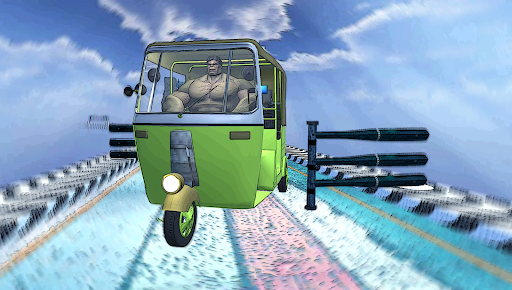 Superhero Rickshaw Mega Stunts Screen 2