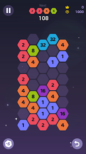 Hexagon Merge 2048